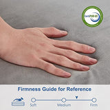 SINWEEK Tri Folding Mattress Foam Topper 4" Thickness Floor Cot Mattress, Guset Bed with Removable&Machine Washable Cover and Lining, CertiPUR-US Certified 25 x 75 Inch SINWEEK