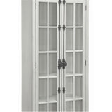 Coaster Furniture 2-Door Curio Cabinet Antique White and Clear 910187 Coaster Home Furnishings
