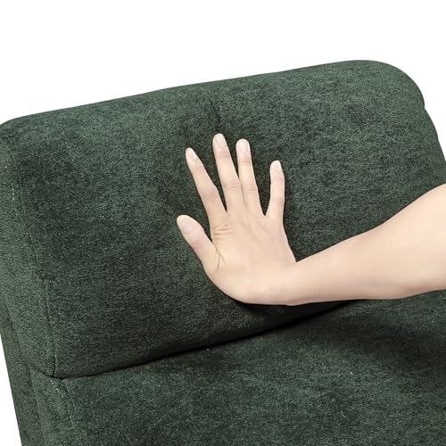 Lexicon Modern Swivel Glider Recliner Chair - Quiet 360 Swivel Chair, Durable Microfiber Upholstered, 2 Pillows, Manual Reclining for Living Room, Small Spaces, Nursery, Apartment, Bedroom, Green