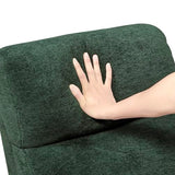 Lexicon Modern Swivel Glider Recliner Chair - Quiet 360 Swivel Chair, Durable Microfiber Upholstered, 2 Pillows, Manual Reclining for Living Room, Small Spaces, Nursery, Apartment, Bedroom, Green