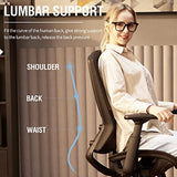 ELABEST Mesh Office Chair,Ergonomic Computer Desk Chair,Sturdy Task Chair- Adjustable Lumbar Support & Armrests,Tilt Function,Comfort Wide Seat,Swivel Home Office Chair (Black) ELABEST