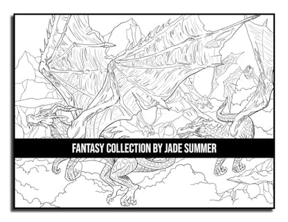 Fantasy Collection: An Adult Coloring Book with 100+ Incredible Coloring Pages of Mermaids, Fairies, Vampires, Dragons, and More!