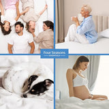 Futon Full (54"x 75") Waterproof Mattress Protector - Waterproof Zippered Encasement Premium Quality Bed Cover Protects Against Dust, Allergens White Four Seasons Essentials