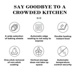 Waffle Maker,Donut,Hot Dog Machine Set,3-in-1 Multifunctional Breakfast Maker Machine with Iron Removable Plate Mold for Home,Kitchen,Cake,Paninis,Nut,Steaks,Grill,Lunch,Snacks or Dessert JACKGOLD