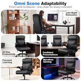 AreShark Office Chair - Executive High Back Breathable Comfy Desk Chair with Lumbar Support - Ergonomic Leather Rolling Swivel Computer Chair with Rock Function for Working Studying Gaming Relaxing AreShark