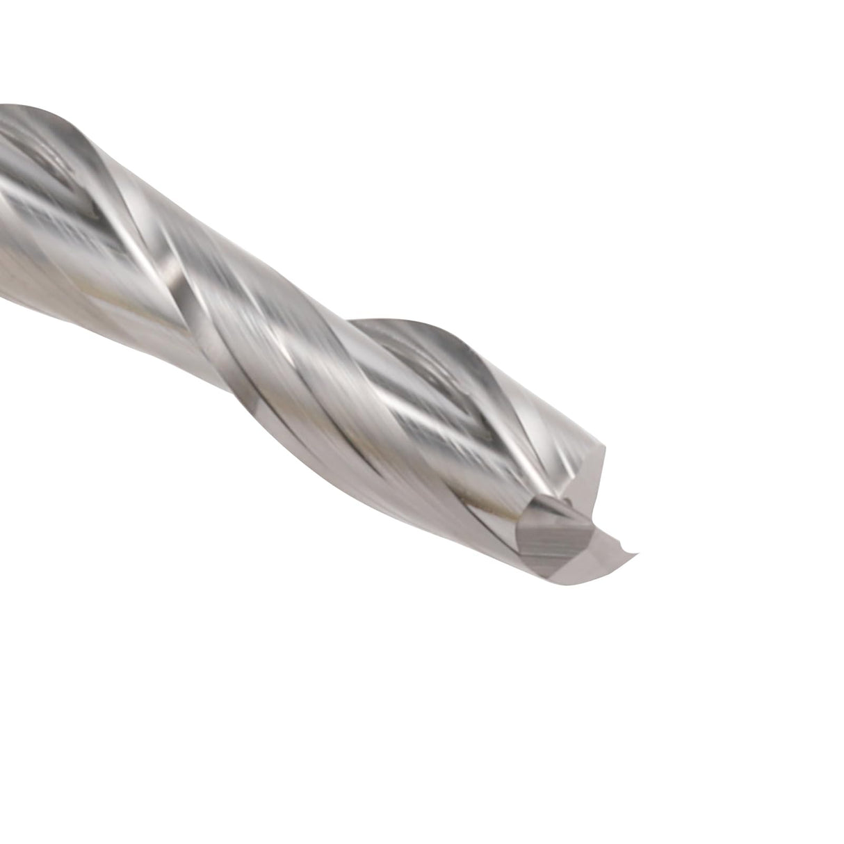 CNC Router Bits 1/8" Shank CNC Bit End Mill Flat Nose Carbide Endmill Two Flute Spiral Upcut Milling Cutter Tool Set for Wood PVC MDF Hardwood (1/8 in, 10) HOZLY