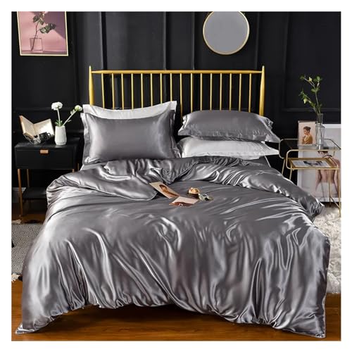 ADovz High-End Home Rayon Satin Bedding Set Luxury Single Double Duvet Cover Set King Queen Size Bedding Sets No Sheets,Bed Sheets, FH-762 ADovz