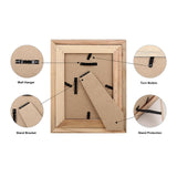 Rustic Barnwood Picture Frames 8x10 - Set of 2 - Natural Reclaimed Wood Real Glass - Handcrafted Vintage Distressed, 1 3/4" Frame Width WOOD SIDE ORBIS