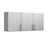 Prepac Elite Wall Mounted Storage Cabinet, 54" W x 24" H x 12" D, Light Gray Prepac