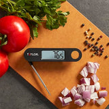 Taylor 1476 Instant Read Digital Meat Food Grill BBQ Cooking Kitchen Thermometer, Tailgating and Grilling Compact Folding Probe, Black Taylor