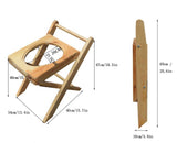 AMGBYMGB Foldable Yoni Steam Seat,Wooden Steaming Seat with Four Legs,Yoni Steamer Chair,Three-Dimensional Toilet,Bathroom Antiskid Shower Stool,Steaming Chair V Steam at Home Kit 15.7“H,No Steamer AMGBYMGB