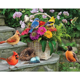 Bits and Pieces Jigsaw Puzzles for Adults 200 Pieces - Birds on the Porch Bits and Pieces
