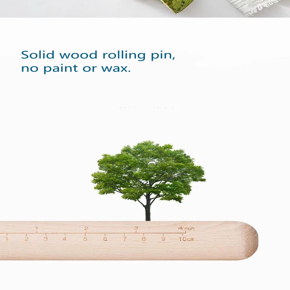 XBLDMJY Small Rolling Pin，Dumpling Rolling Pin,9 Inch Short Wood Rolling Pin for Fondant,Pie Crust Cookie，Small Baking Cooking Tool XBLDMJY