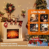 Electric Fireplace with Mantel, 40" Electric Fireplace, Fireplaces Entertainment Center, Fireplaces TV Stand with 23" Insert Heater with 3D Flame for Living Room, 1400W/750W LIDYUK