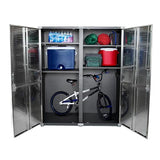 Seville Classics UltraHD Solid Steel Lockable Metal Storage Cabinet Locker Organizer w/Adjustable Shelves for Garage, Warehouse, Office, Classroom, Seville Classics