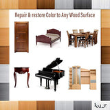 Katzco Furniture Repair Kit Wood Markers - 17 Pcs Set with Sharpener - Furniture Touch Up Markers for Floors, Bedposts, and Molding - Furniture Katzco