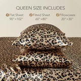 HENGWEI Satin Sheet Set Queen Size, 4 Pieces Silky Bed Sheets with Deep Pocket, Luxury Soft Bedding Set Breathable and Cooling for Hair and Skin, 1 Flat Sheet, 1 Fitted Sheet, 2 Pillow Case HENGWEITEXT