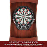Outlaw Electronic Dartboard and 81-in Free-Standing Cabinet - Cherry Finish Hathaway