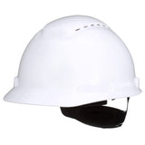 SecureFit 3M Hard Hat SecureFit H-701SFV-UV, White, Vented Cap Style Safety Helmet with Uvicator Sensor, 4-Point Pressure Diffusion Ratchet Suspension, ANSI Z87.1 SecureFit