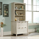 Sauder Costa 2 Drawer Lateral File Cabinet with Lock for Home Office, in Chalked Chestnut Sauder