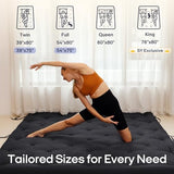Syrinx Water Resistant Japanese Futon Mattress, Full Size 75"x54", 2.5 Inch Thick Japanese Floor Mattress Tatami Mat, Foldable Floor Bed Sleeping Pad for Dormitory Guest Room Camping Syrinx
