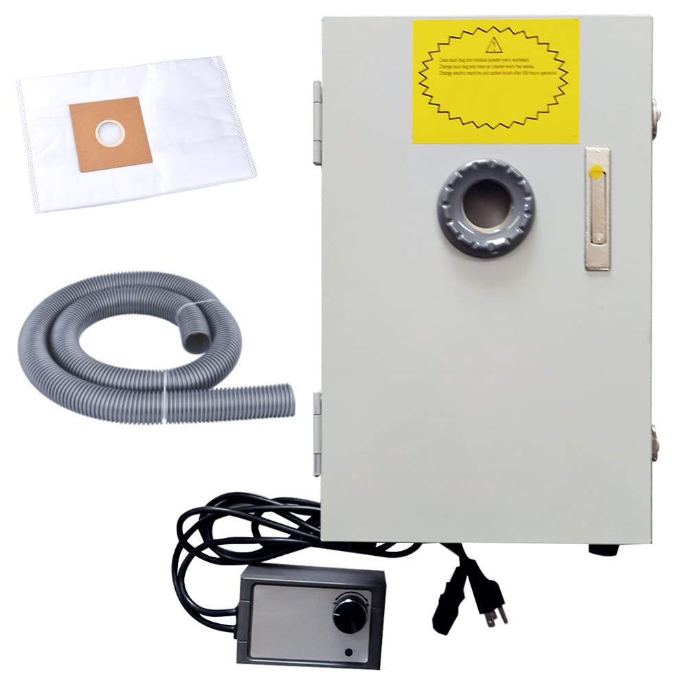 Yuland Dental Lab Grinding Vacuum Cleaner Single-Row Digital Dust Collector 110V 370W Silent Vacuum Dust Extractor for Laboratory (Q-3) Yuland