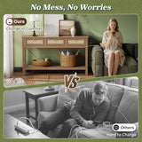SUPERJARE Rattan Console Sofa Table with Outlets and USB-C Port, 3 Drawer Entryway Table with Synthetic Rattan Surface, Open Shelf, Behind Couch Entry Foyer Hallway Storage, Brown SUPERJARE