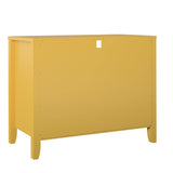 Novogratz Her Majesty 2 Drawer Nightstand, Mustard Yellow Novogratz