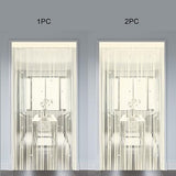 Beaded String Curtains for Doorways Boho Bedroom Decor Hanging Door Wall Beads Closet Window Curtain Room Divider Privacy Decorative (Champagne, 39" W x 79" L) JINYONGXIN