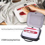 LTGEM Case Compatible with Cricut EasyPress 2/3 Smart Heat Press Machine(12"x10"), Black+Gray L LTGEM