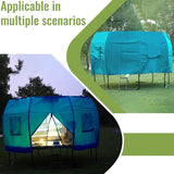 Gardenature 12FT Trampoline Tent for Kids(Tent Only),Fit for 8 Curved Poles Round Trampoline, Trampolien Shade Cover, Trampolien Accessories,Anti-Tear, Blue Gardenature