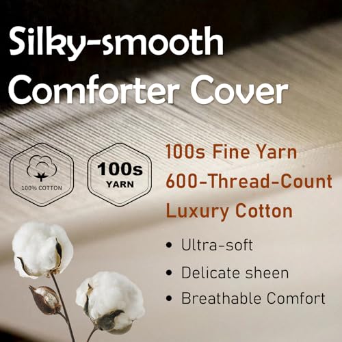 Gjzawayk Premium Goose Down Comforter King Size, 95% Goose Down, 750 Super Fill Power, 53oz Down Fill Weight,Breathable 100% Cotton, All Season Cloud Fluffy Duvet Insert,90"x100" Gjzawayk