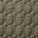 VCNY Home Full/Queen Size Pinsonic Circle Bedding Set - 3 Piece | Quilt & 2 Pillow Shams | Elegant Home Decor | Soft, Durable & Breathable | Wrinkle Resistant | Circles Olive Green VCNY Home