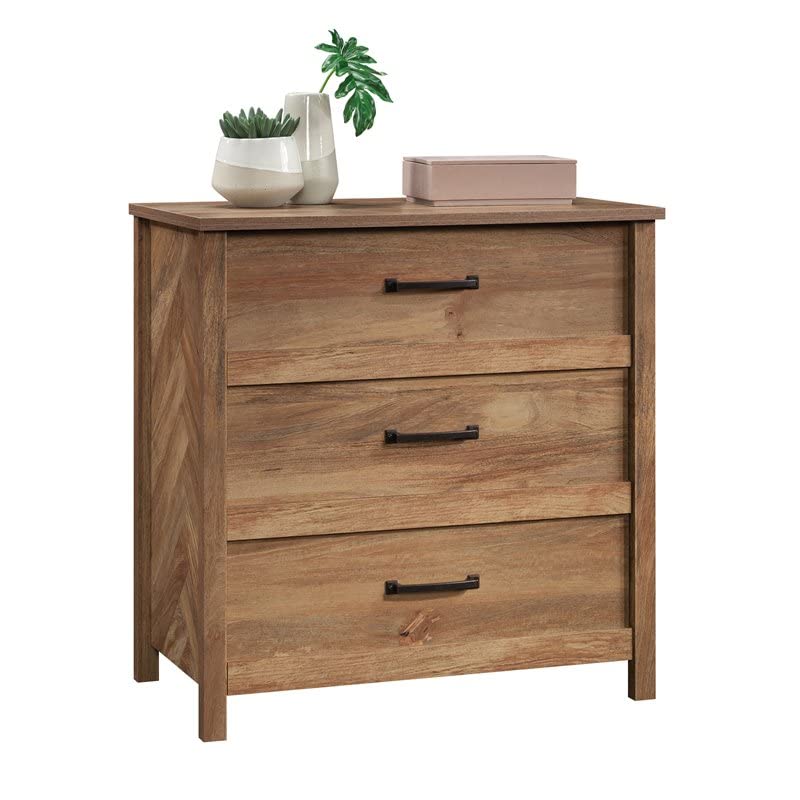 Sauder Cannery Bridge 3-Drawer Bedroom Chest, L: 31.26" x W: 17.56" x H: 31.97", Sindoori Mango finish Sauder