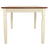Signature Design by Ashley Whitesburg Cottage Dining Table, Seats up to 6, Brown & Antique White Signature Design by Ashley