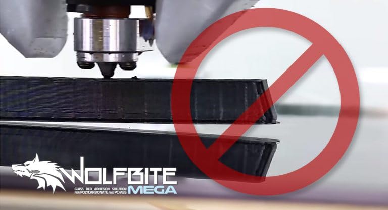 Wolfbite Mega - Ultimate 3D Printer Bed Glue Adhesive for PLA, PETG, ABS, TPU and PC 4 oz - Prevents Warping, Non-Toxic, Easy Apply - WoodArtSupply