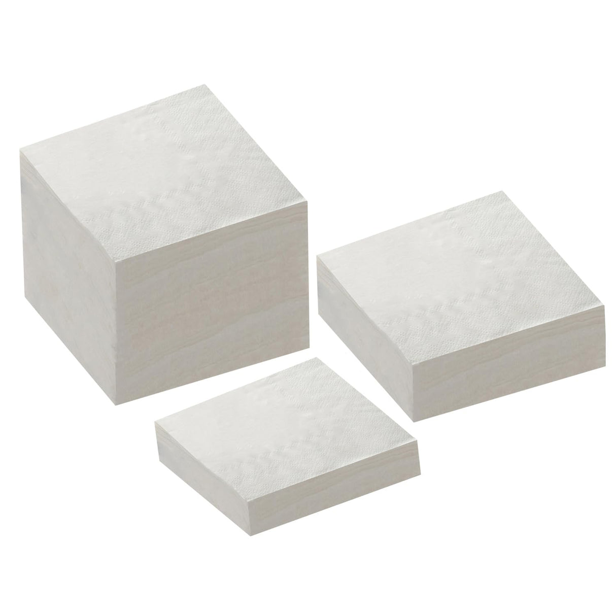 100 Pack Cocktail Napkin 2-Ply Dessert Napkins Folded 5 x 5 Inches Disposable Napkins for Dinner Wedding Birthday Baby Shower Party Bridal Anniversary Reception Event (100, White) BEFORYOU