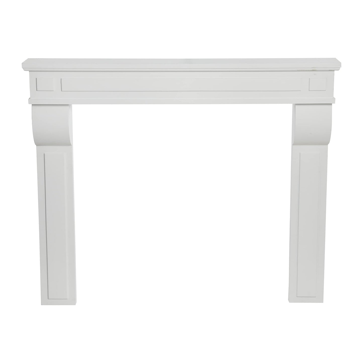 Creative Co-Op Lodge Fireplace Mantel, White