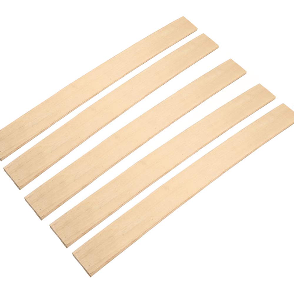 通用 Wooden Bed Slats Replacement - 5 Pack (39.3"L x 2.08"W x 0.33"H), Modern Style, Easy Assembly, No Tools Required 通用