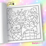 Cozy Delights: Cute Coloring Book for Adults and Teens Featuring Adorable Animal Characters, Candyland Adventures, Chocolate Mountains, and Cozy Hygge Delights! WoodArtSupply