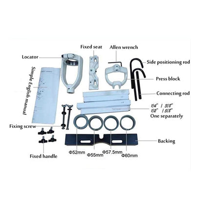 Mortising Attachment for Drill Press Bench, Square Hole Chisel Drilling Machine Woodworking Bench Mortiser Location Tool, Drill Press Bench Drill - WoodArtSupply