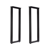 Taelakeni 36 Inch Metal Bar Table Legs, Heavy Duty Industrial Style Dinning Table Leg with Adjustment Feet Pads, Set of 2 Taelakeni