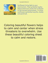 Sunflowers for the Soul: Flowers Coloring Book Series Majosta