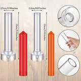 2 Pieces Taper Candle Mold Cylinder Candle Moulds Pillar Candle Molds for Making Emergency Candles and Table Candles with Wire Wicks Clips Tool kit