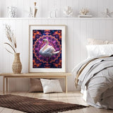 TZTTZT Majestic Swan Kaleidoscope Pattern Diamond Art Kits for Adults, 5d DIY Full Drill Diamond Painting Kits for Adults Beginners, 12x16 in Diamond Painting Kit for Wall Home Decor(No Frame) TZTTZT
