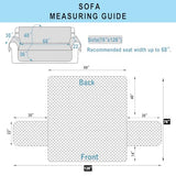 Luxshare Home Reversible Couch Cover for 3 Cushion Couch Sofa Cover Washable for Pet Friendly with Elastic Straps Water Repellent(Sofa, Chocolate/Beige) Luxshare Home