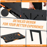 TLGREEN Folding Work Table,2 Pack,Express Portable Workbench Set of 2, Lightweight Workbench with Clamps Dogs, Clamps,Power Strip,for Garage,Table Saw,Home,Workshop,330lbs Load Capacity TLGREEN