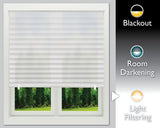 Redi Shade No Tools Original Light Filtering Pleated Paper Shade White, 36" W x 72" L, 6 Pack Redi Shade