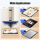 Heat Press Machine 16x20, 1600W Auto Open Clamshell T-Shirt Printing Press, Commercial Hot Transfer Machine with 0-400°F Digital Control for T-Shirts, Clothing, Bags, Mouse Pads DNYSYSJ