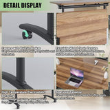 Conference Tables,Folding Conference Room Tables Office Table Flip Top Mobile Modular Meeting Training Tables with Silent Wheels,Seminar Boardroom Table for Home Office (4 Pack, 55.1x23.6x29.5) Crevew